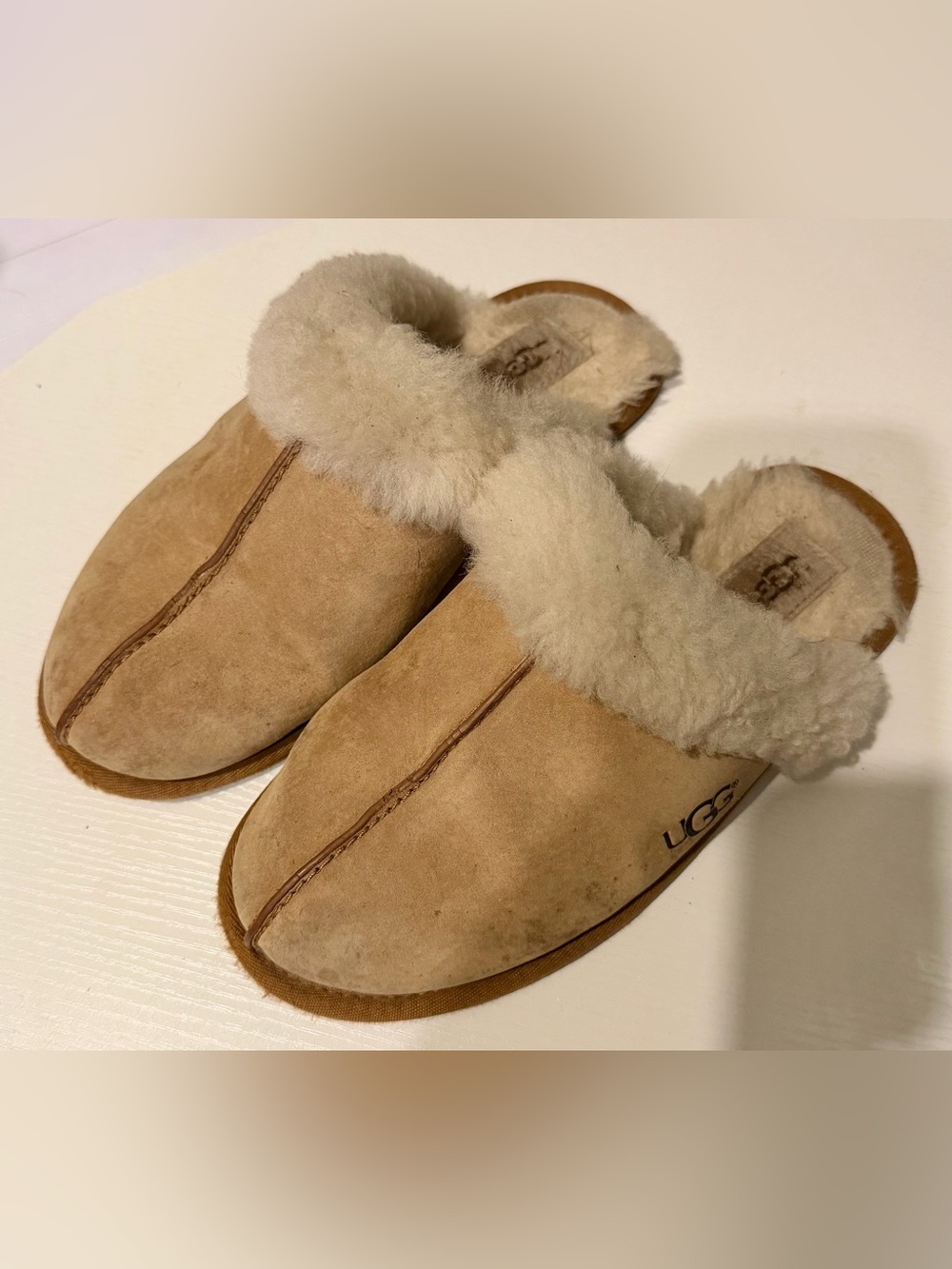 UGG Scuffette II Slipper Suede Shearling Brown